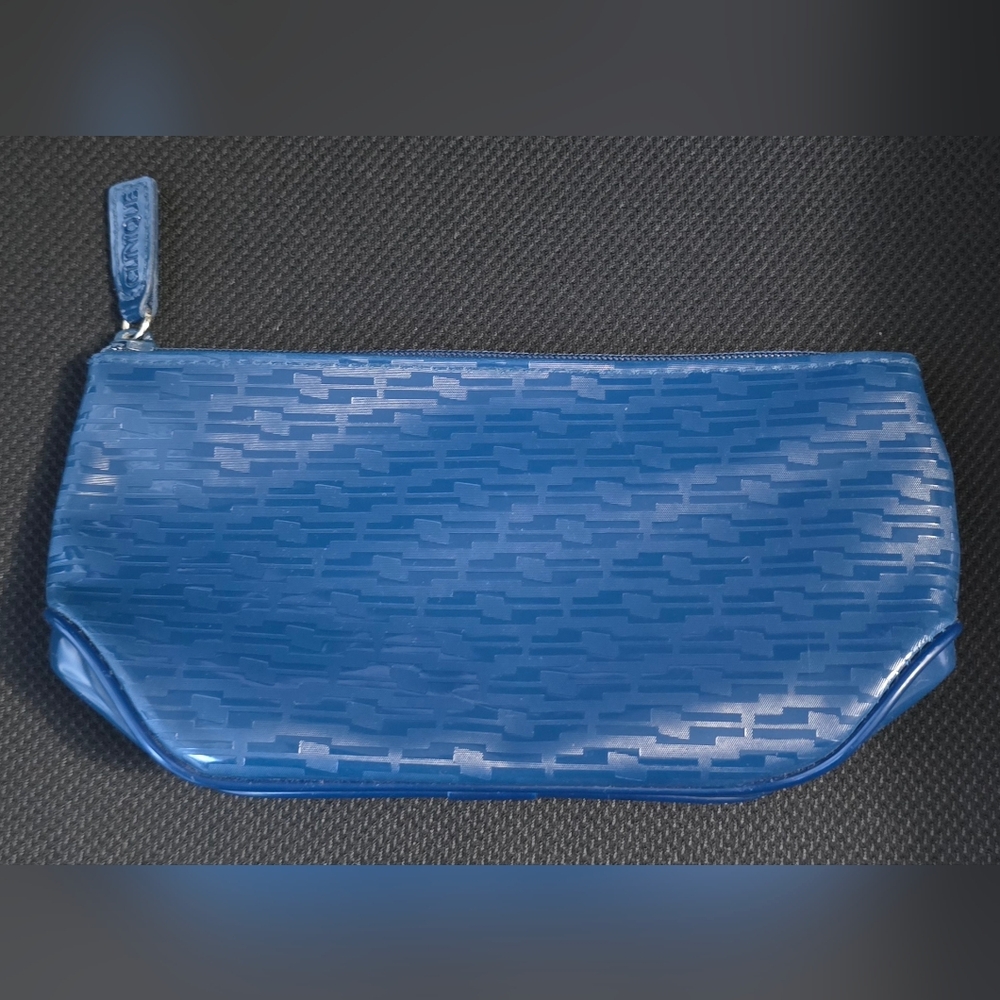 Clinique Navy Textured Makeup Cosmetic Pouch